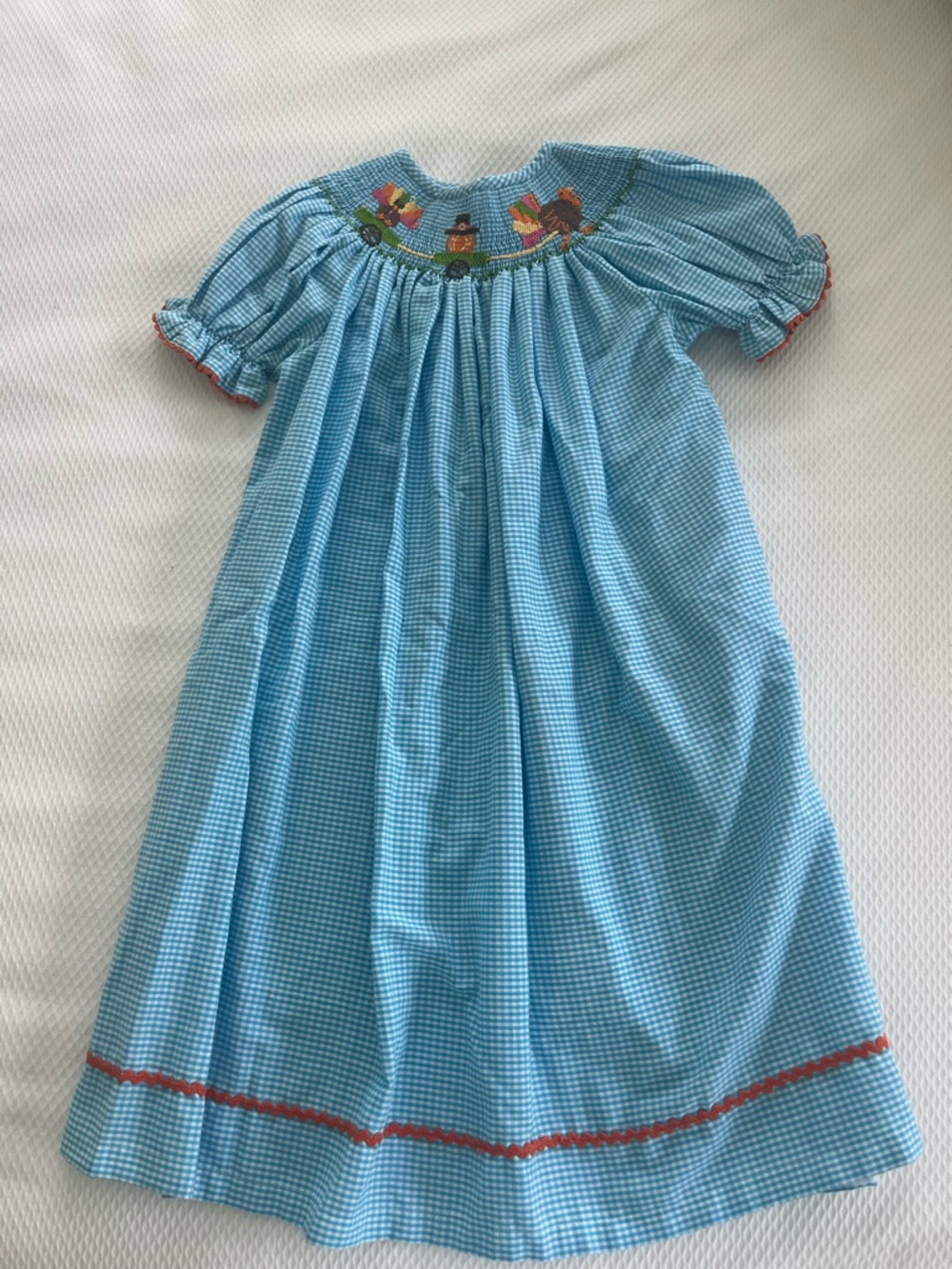 Thanksgiving Hand Smocked Dress